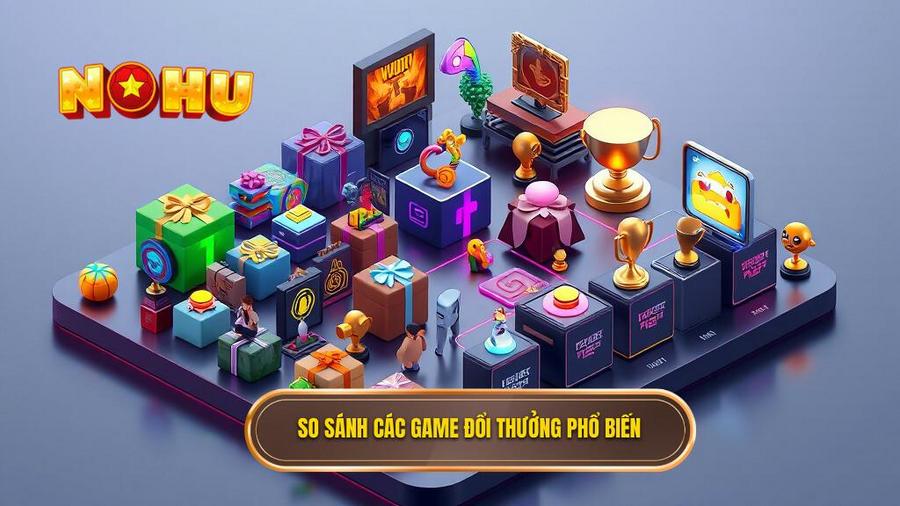 Bảng so sánh các hình thức game đổi thưởng phổ biến